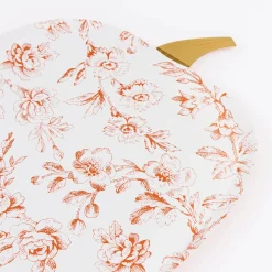 Toile Pumpkin Plates (x 8)