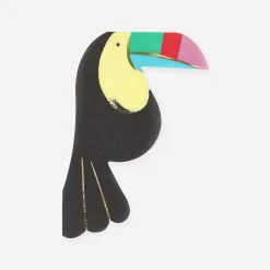 Toucan Shaped Napkins (x 16)