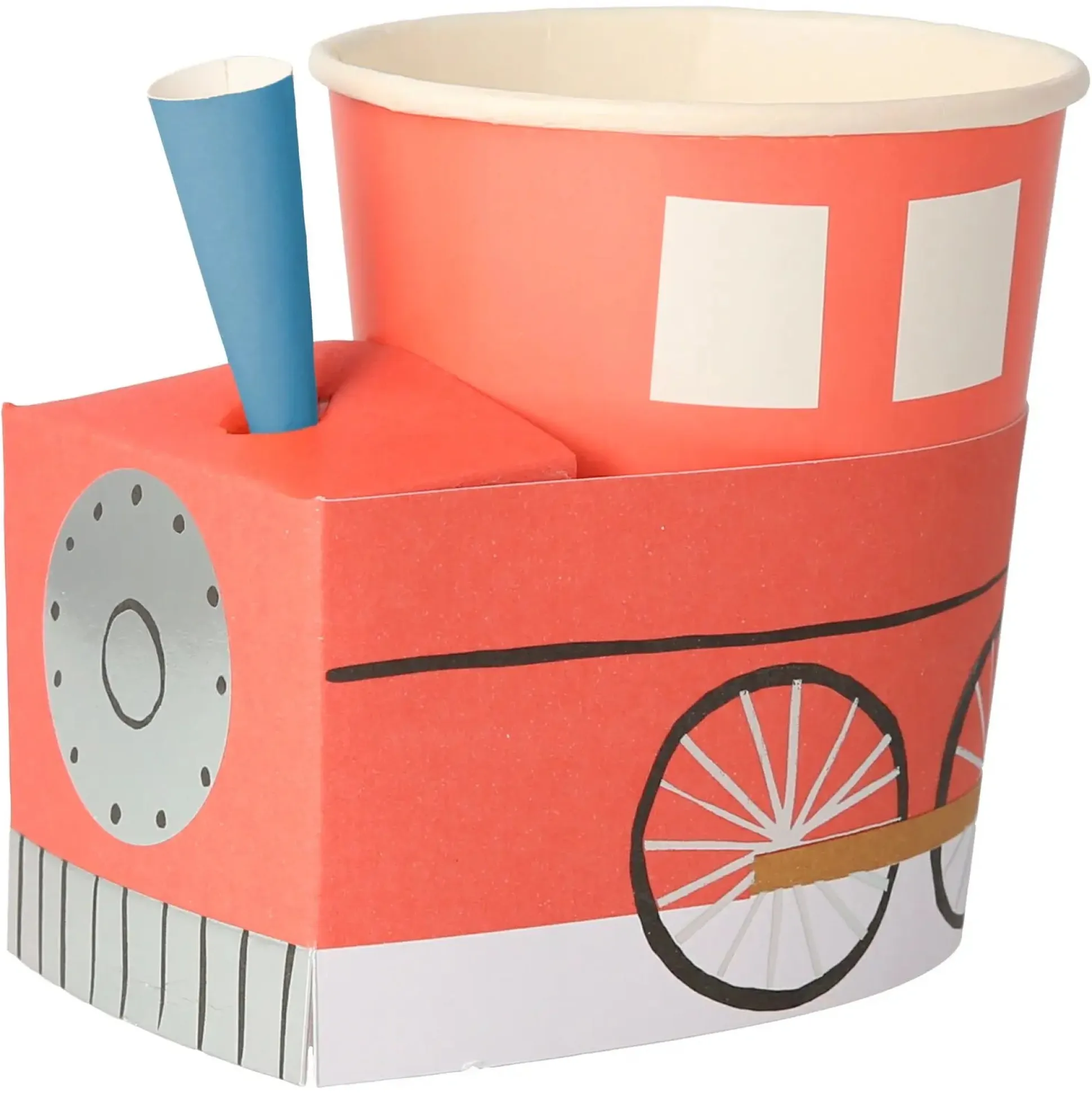 Train Cups, Pack of 8