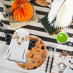 Trick or Treat Street Dog Ghost Large Plates