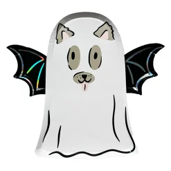 Trick or Treat Street Dog Ghost Large Plates