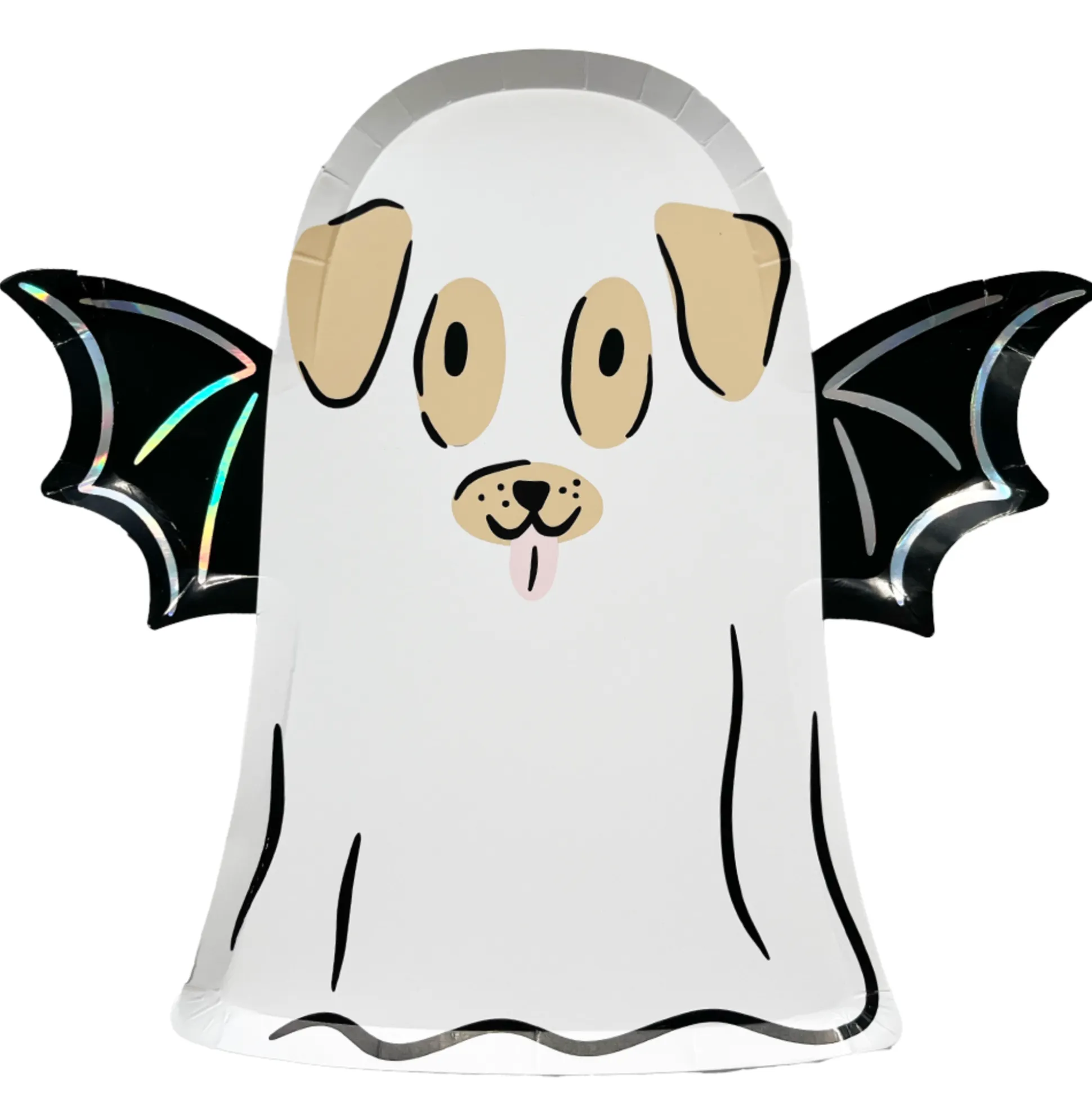 Trick or Treat Street Dog Ghost Large Plates
