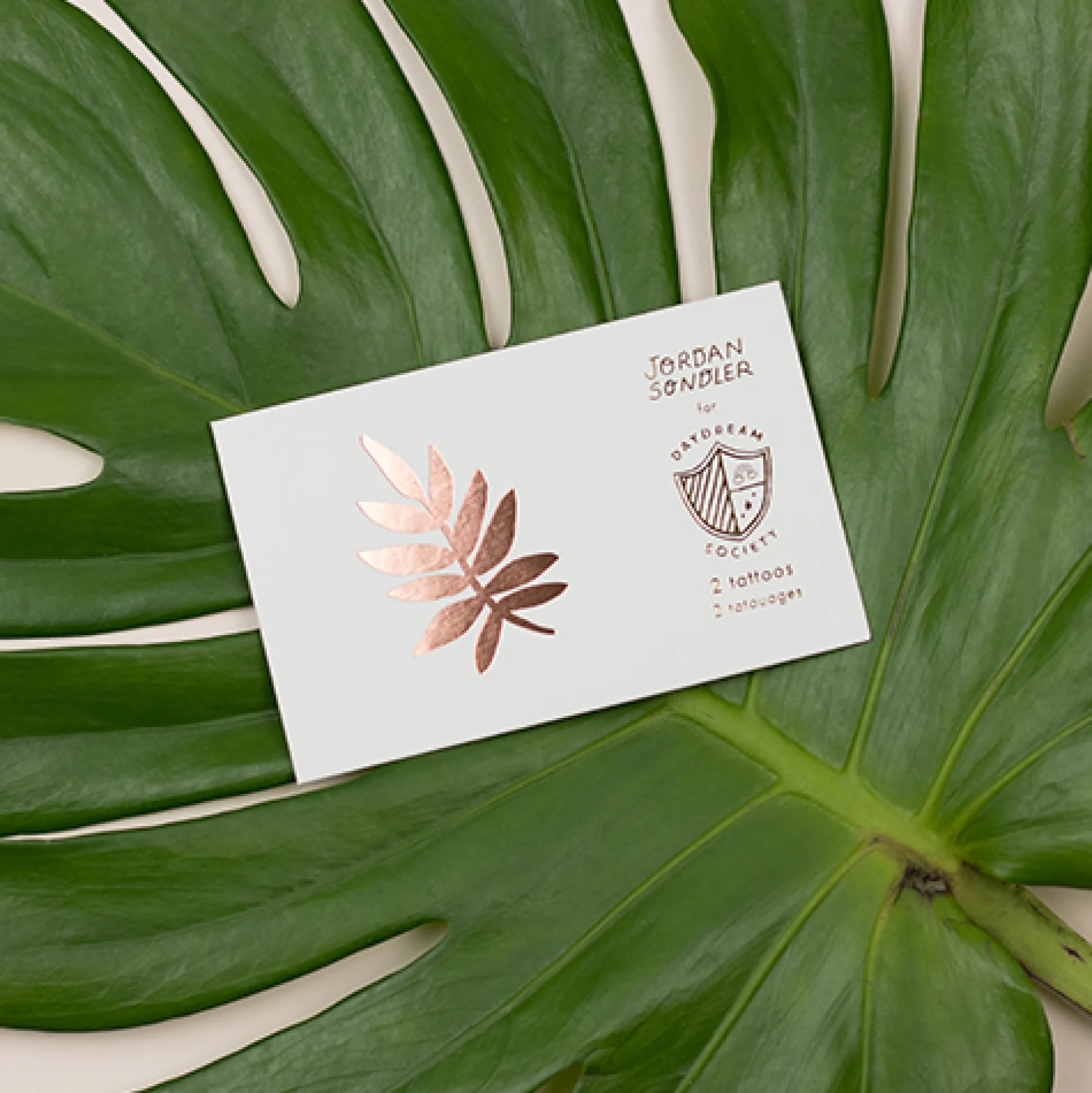 Tropicale Temporary Tattoos, Pack of 2