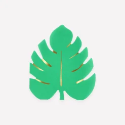 Tropical Leaf Napkins (x 16)