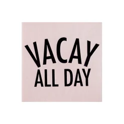 Vacay All Day Witty Cocktail Napkins, Pack of 20