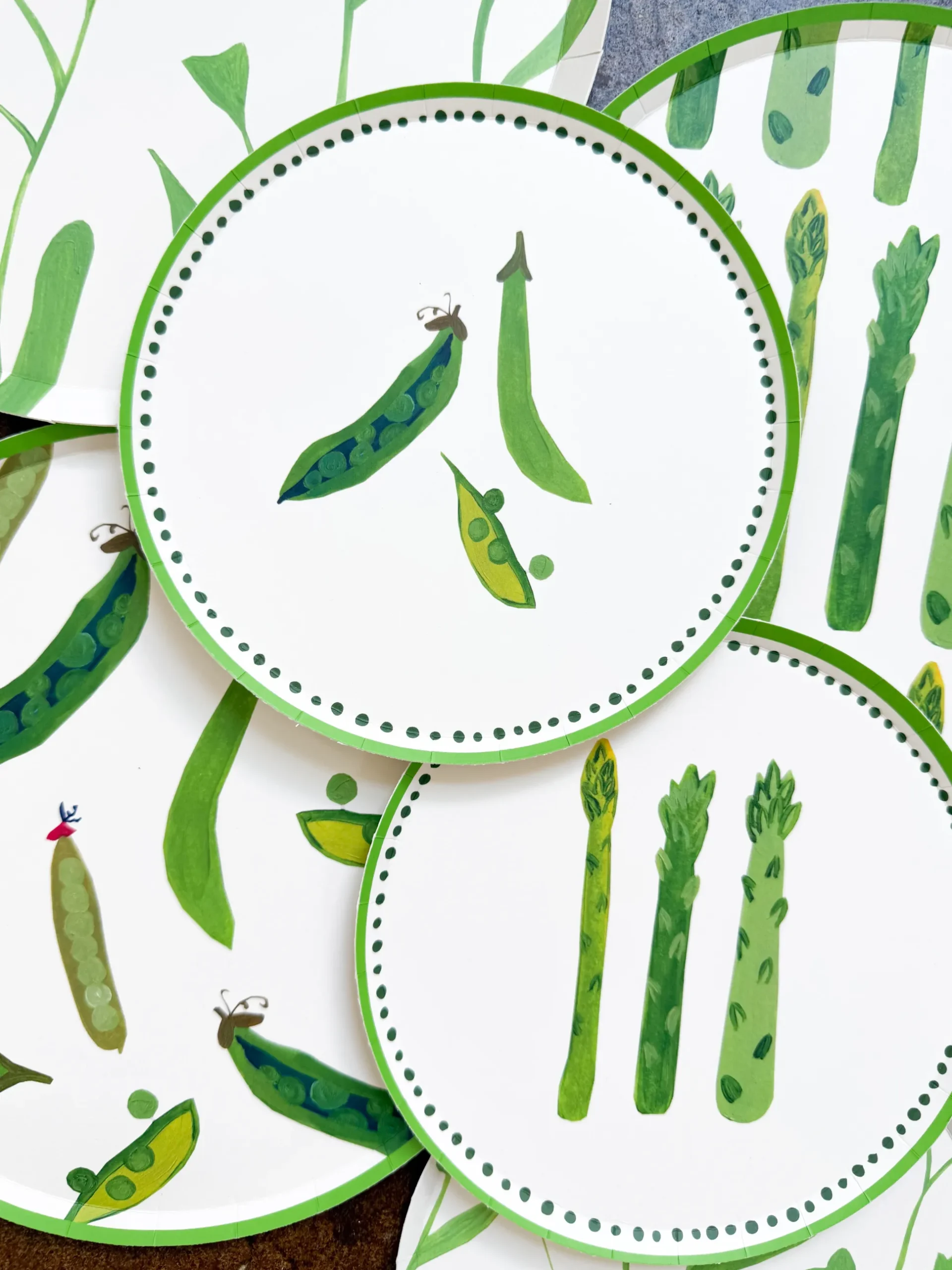 Verdant Appetizer Plate Set - set of 12