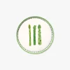 Verdant Duet Hors d'Oeuvres Plate Set - set of 12