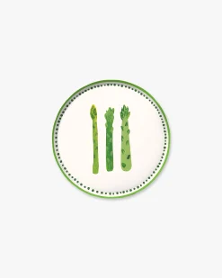 Verdant Duet Hors d'Oeuvres Plate Set - set of 12