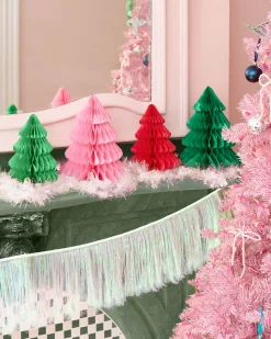 Very Merry Tree Set - 4 accordion tissue paper trees