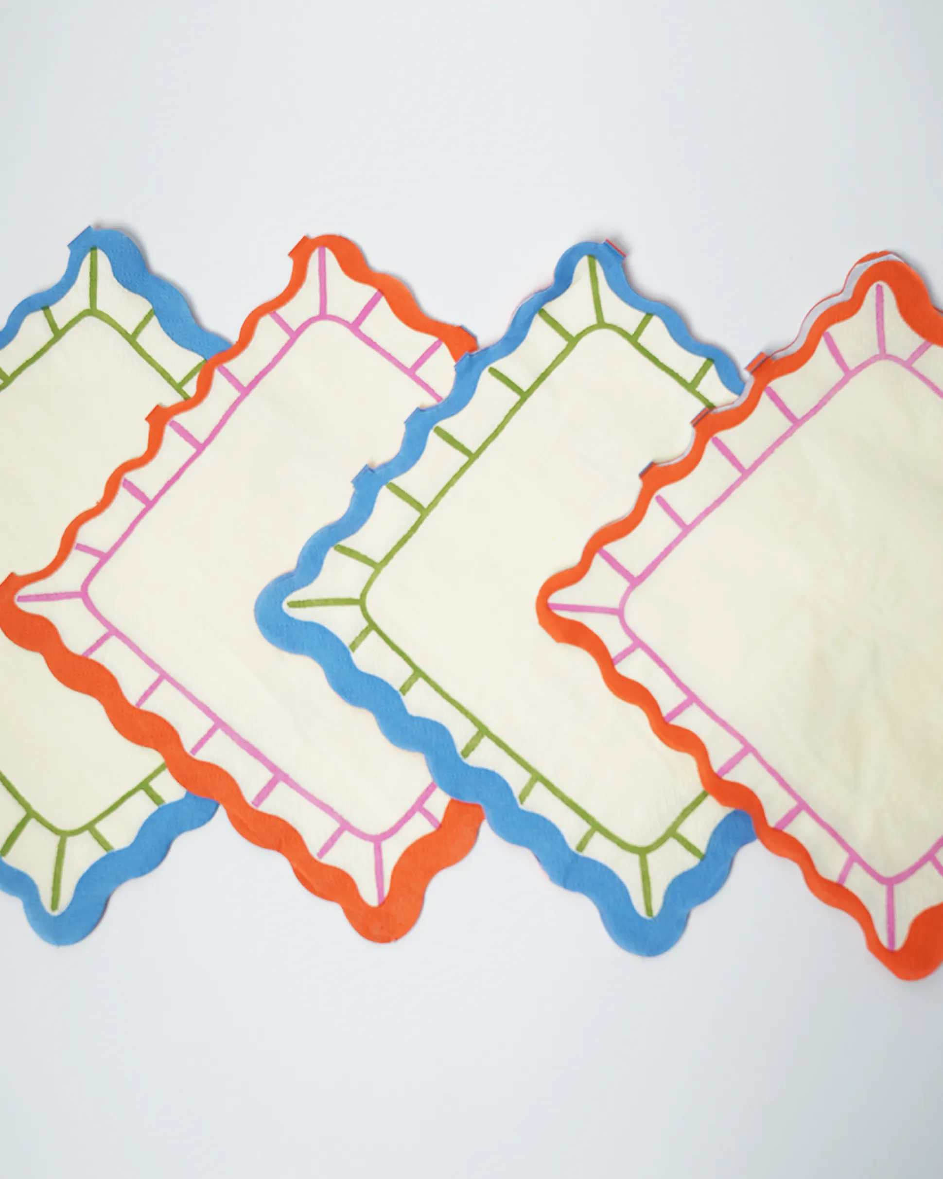 Vibrant Striped Party Pack for 12