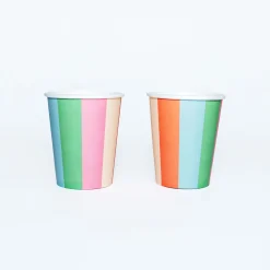 Vibrant Striped Party Pack for 12
