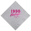 Vintage Birthday Custom Napkin, Fuchsia Foil