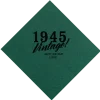 Vintage Birthday Custom Napkin, Black Foil