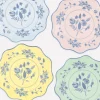 Vintage Botanical Dinner Plates, Set of 8