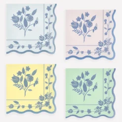 Vintage Botanical Small Napkins, Set of 16