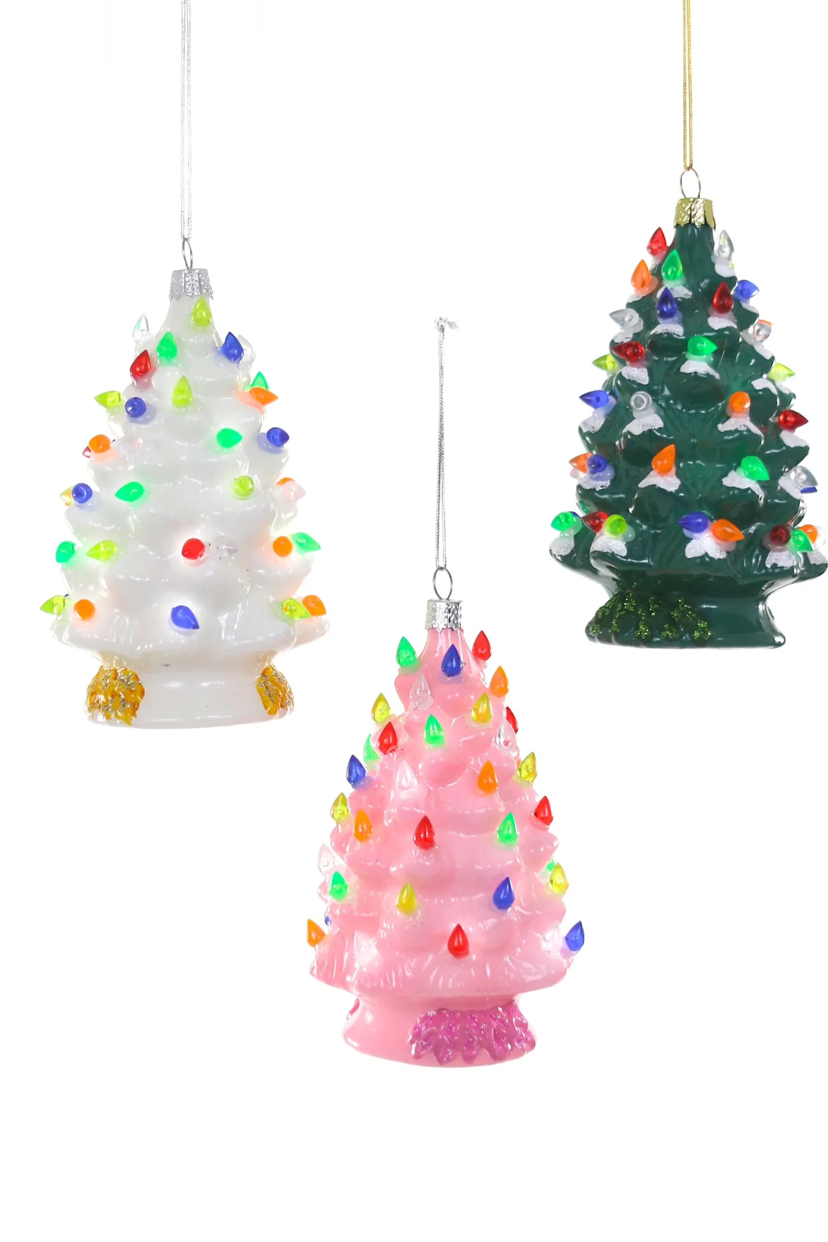 Vintage Christmas Ornaments, Set of 6