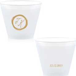 Wax Stamp Dates Custom Cup, Gold Foil
