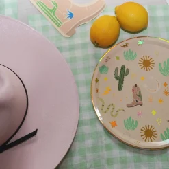 Western Cowboy Paper Plates, Pack of 12