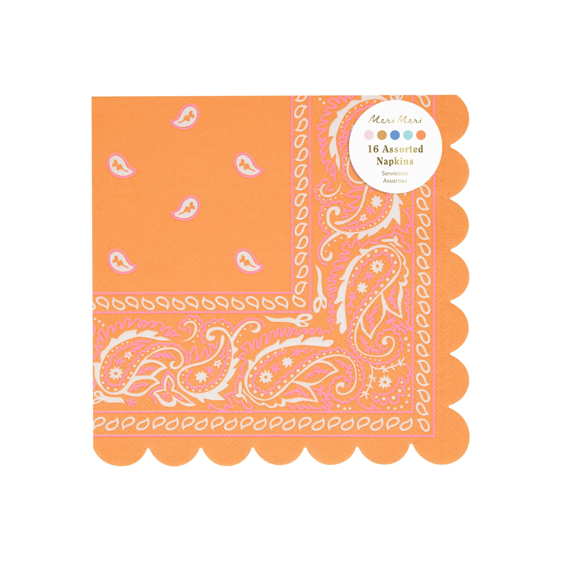 Western Large Napkins, Set of 16