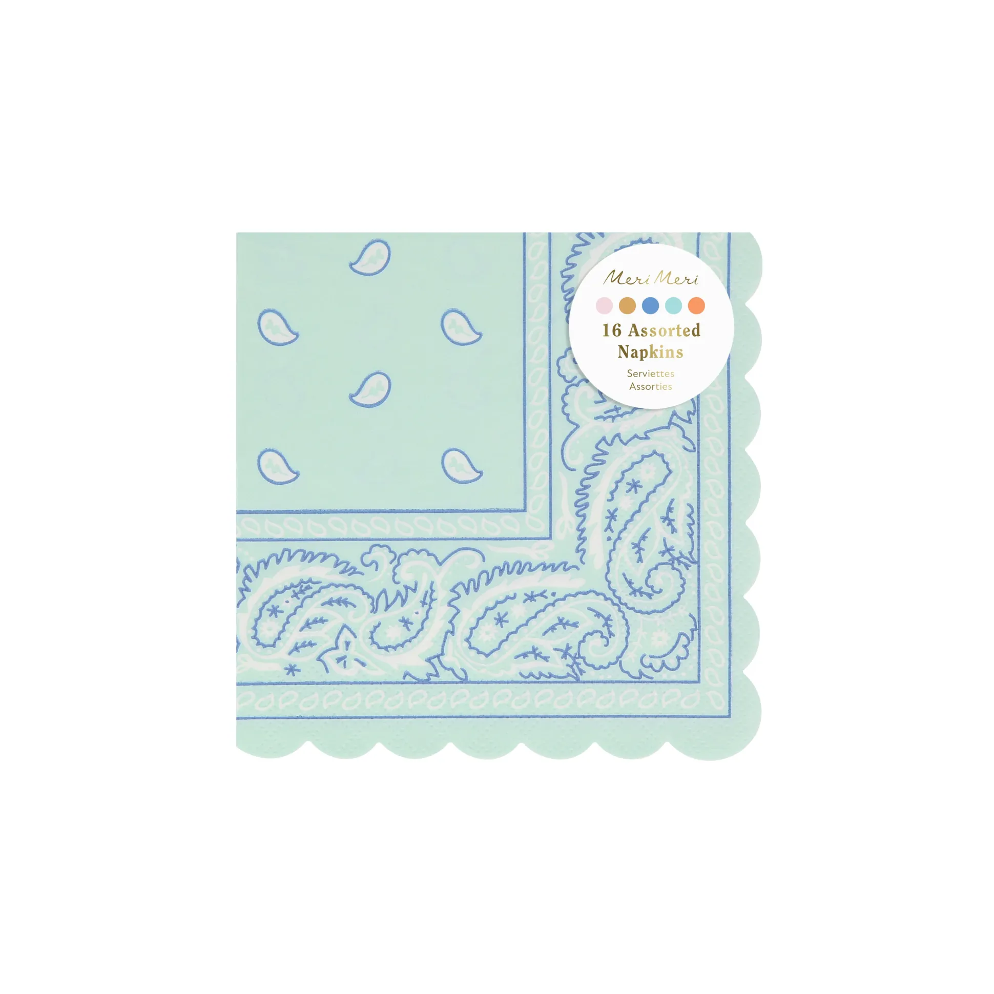 Western Square Plates, Set of 8