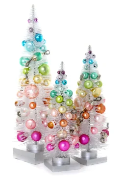 White Rainbow Trees, Set of 3
