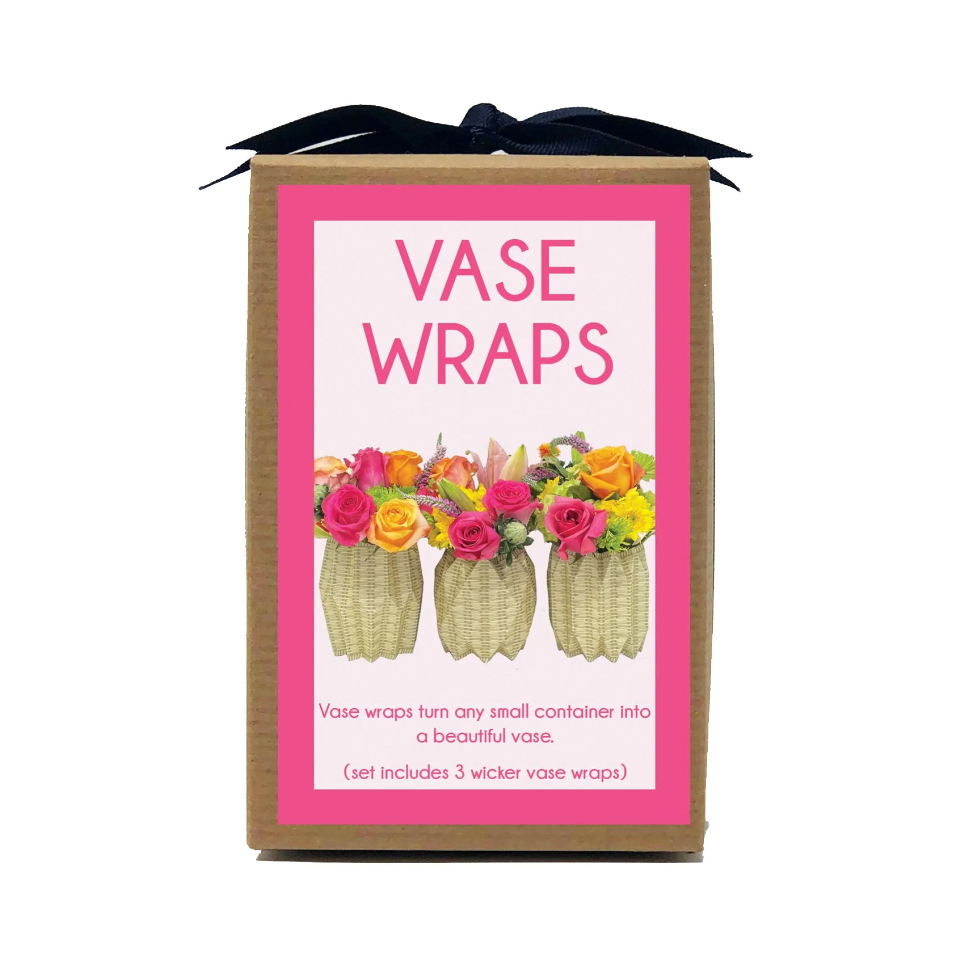 Wicker Vase Wraps, Set of 3