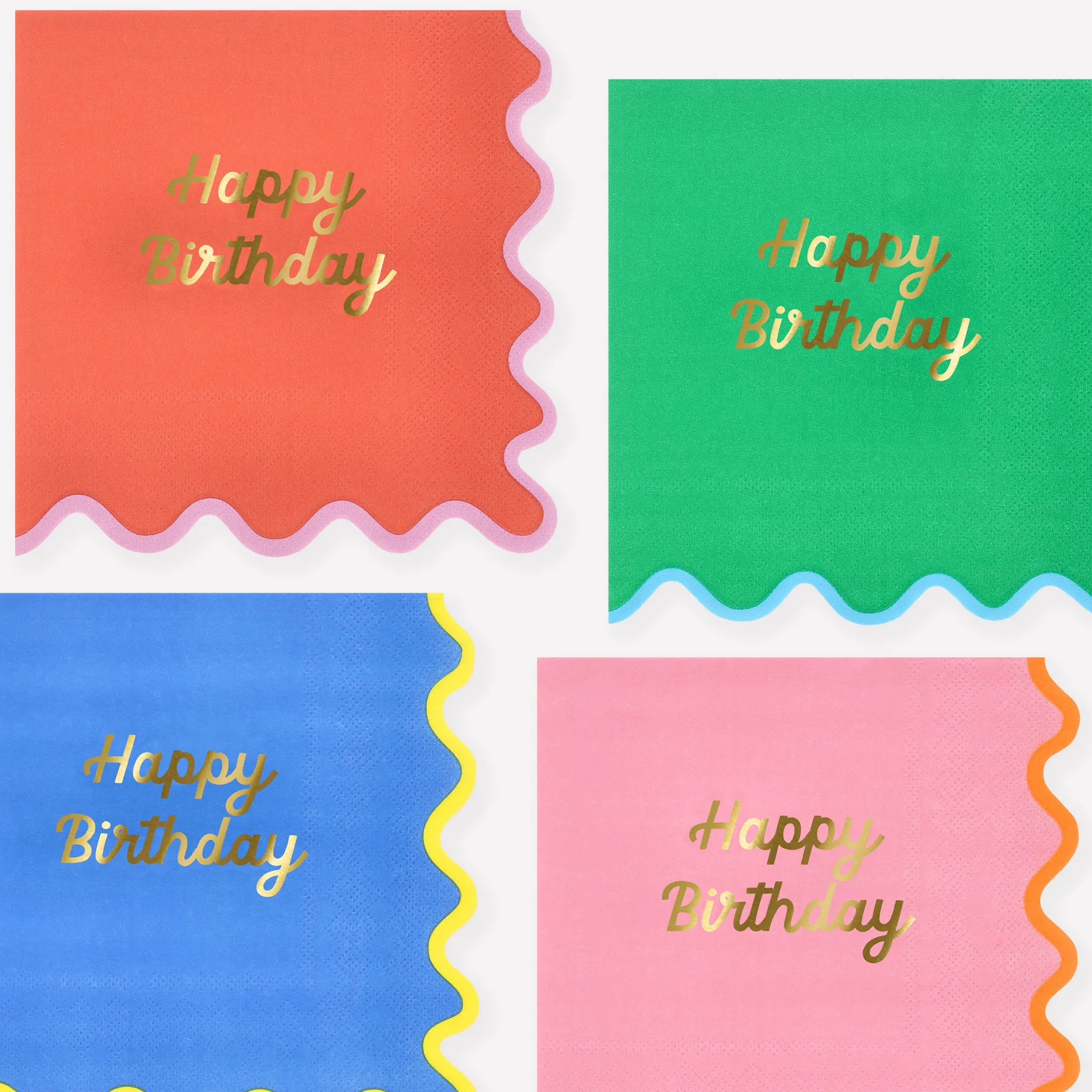 Wiggle Edge Large Napkins (x 16)