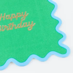 Wiggle Edge Small Napkins (x 16)