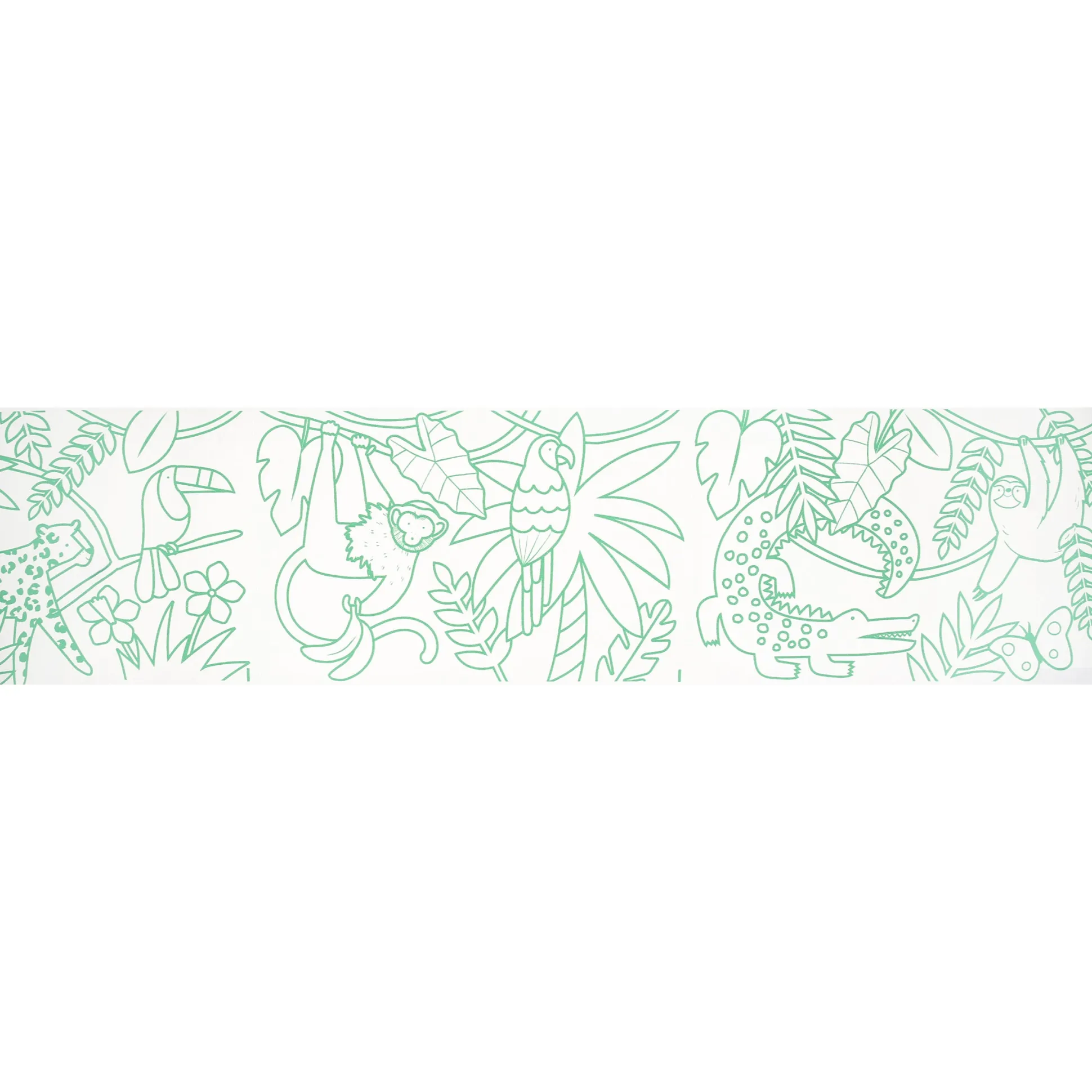 Wild Animals Coloring Roll