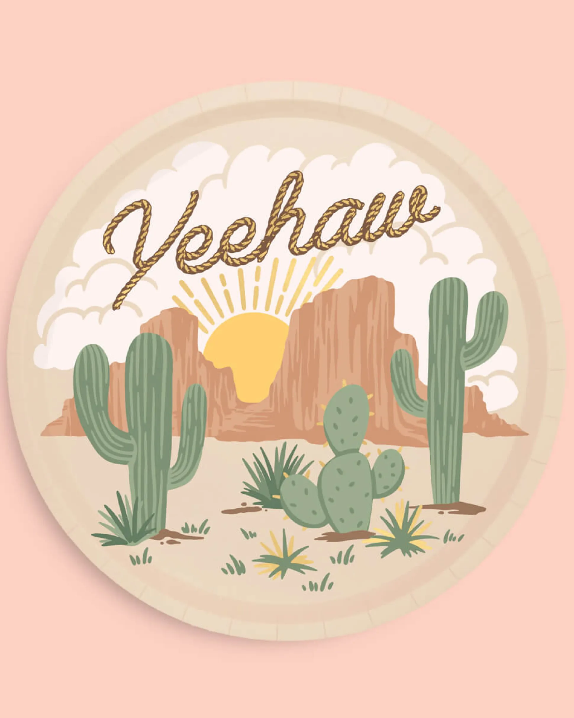 Wild Wild West Plates, Pack of 24