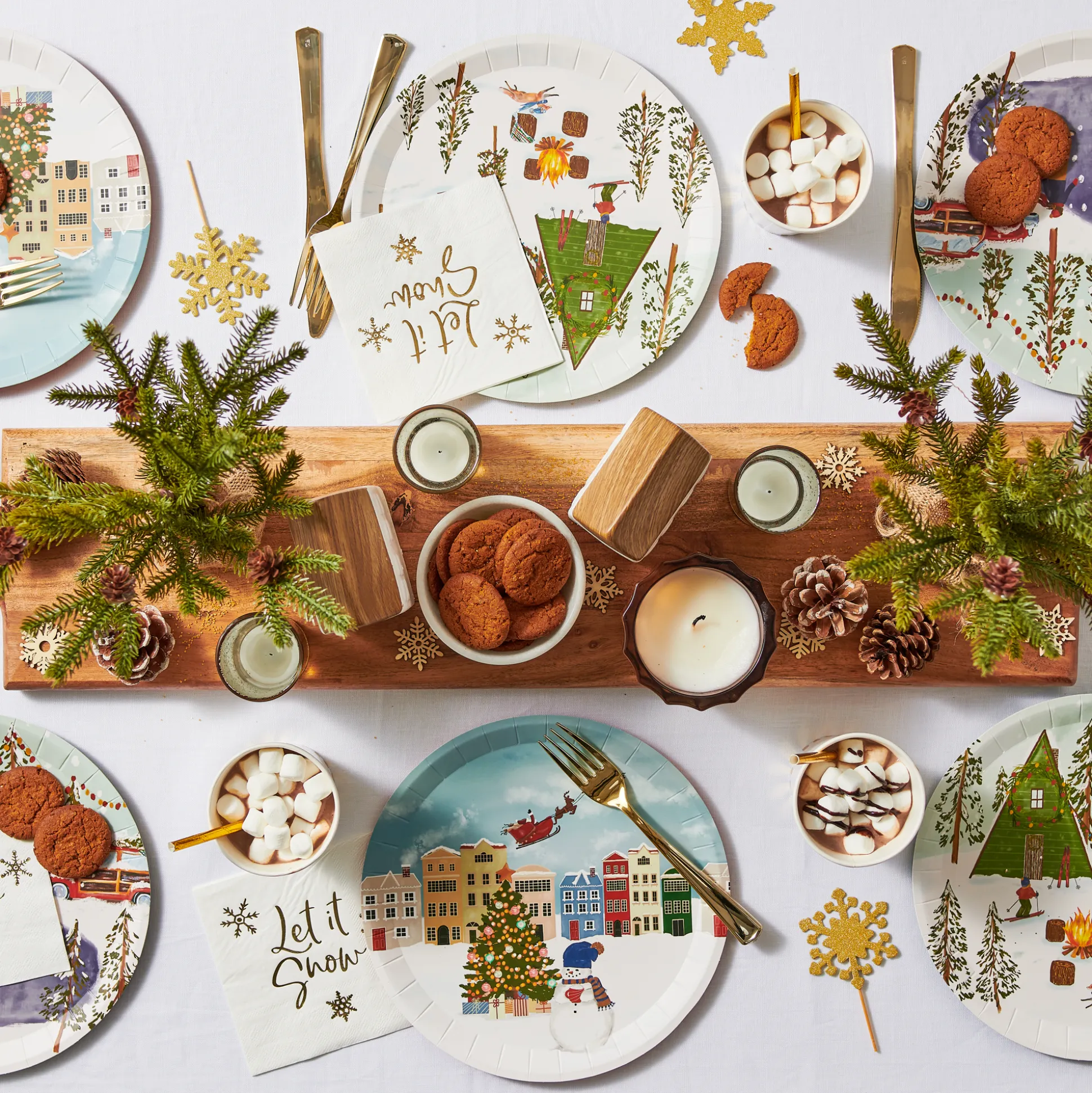 Winter Wonderland Large Plates (10 per pack)