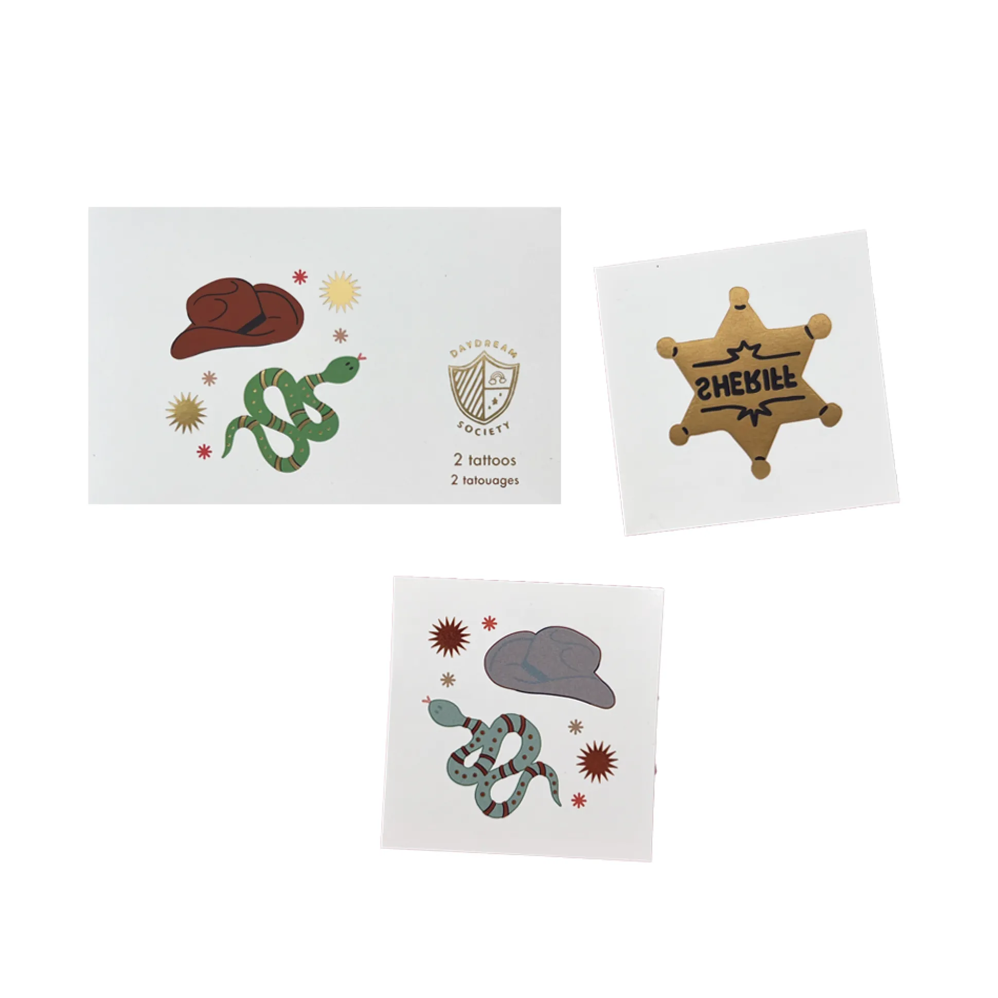 Yeehaw Temporary Tattoos, Pack of 2