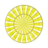 Yellow Paper Plates, Set of 8