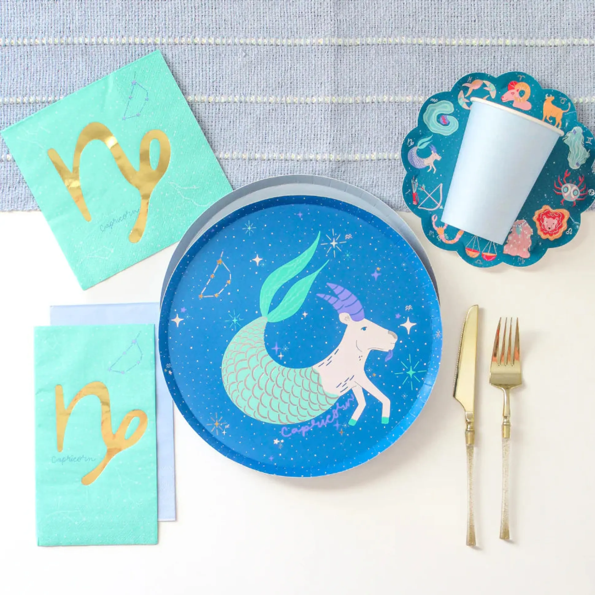 Zodiac Guest Napkins, Set of 16